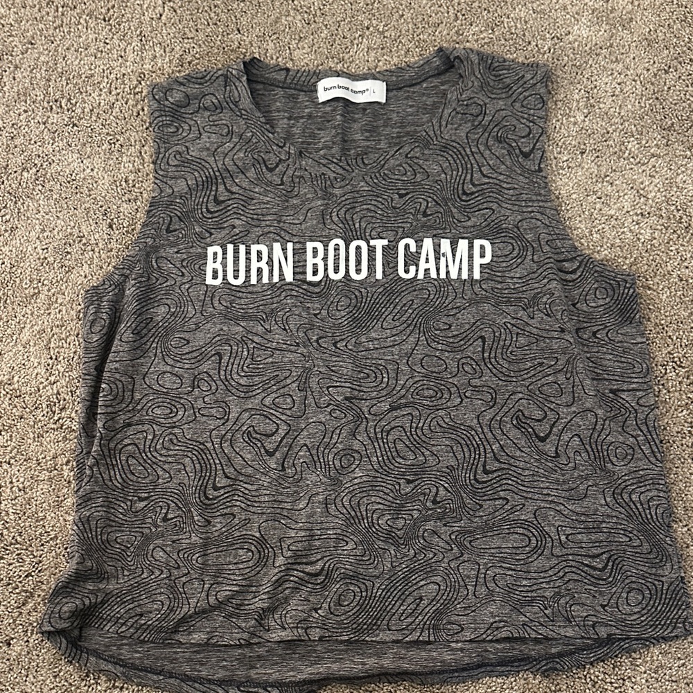 Burn Boot Camp Women's Gray Muscle Tee